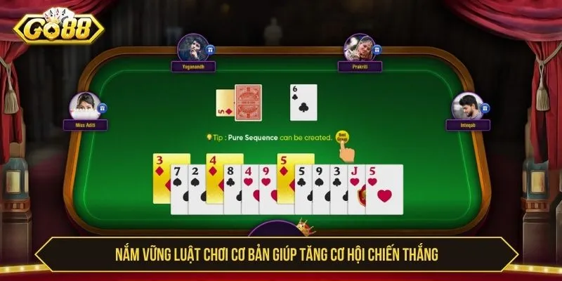 Nắm vững luật chơi cơ bản giúp tăng cơ hội chiến thắng